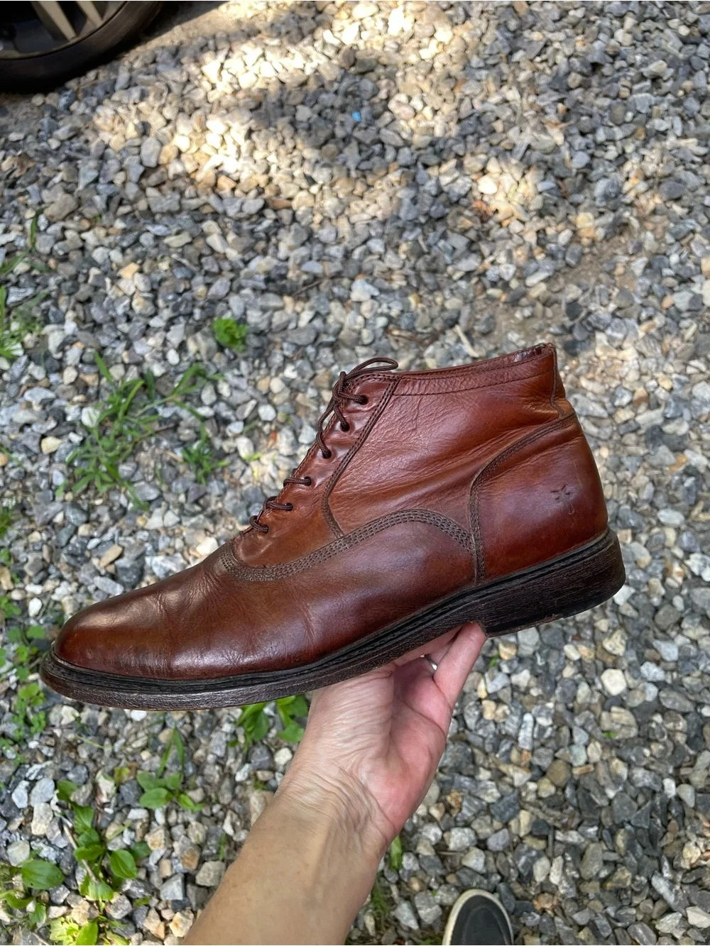 Frye Brown Leather Vintage Chukka Ankle Boots Size 9.5 D